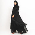 Abaya évasée noire