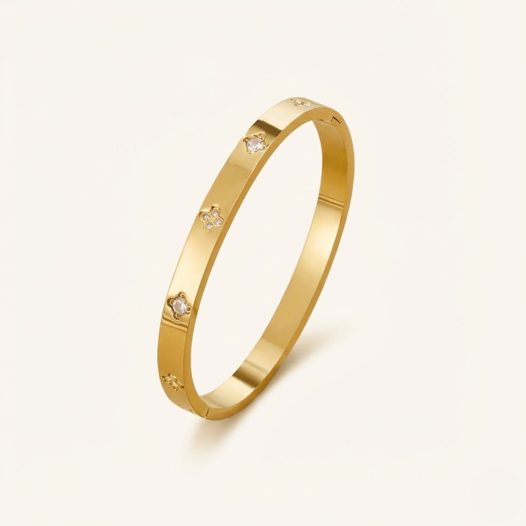 Bracelet trèfle d’or