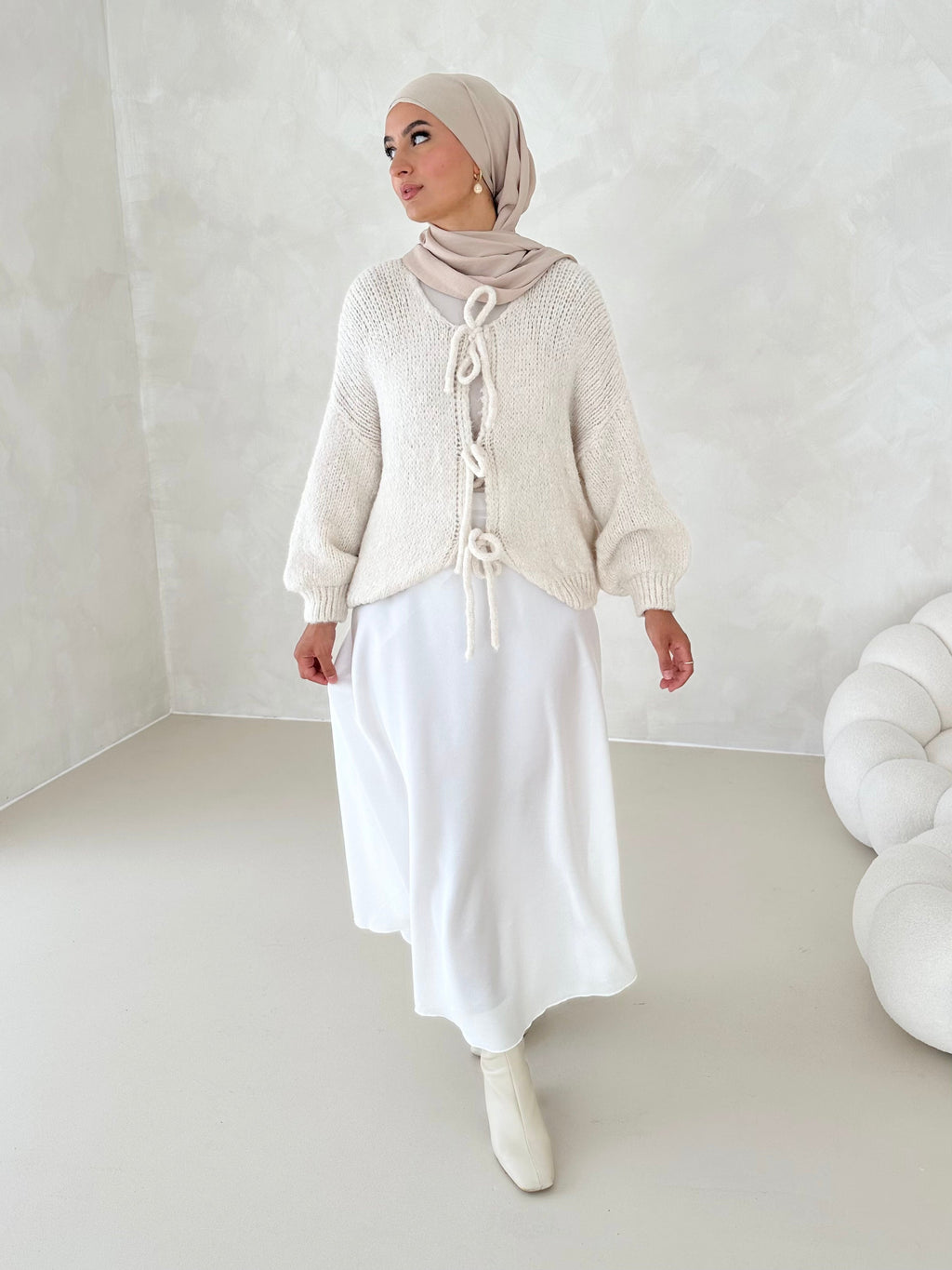 Jupe en satin Leya