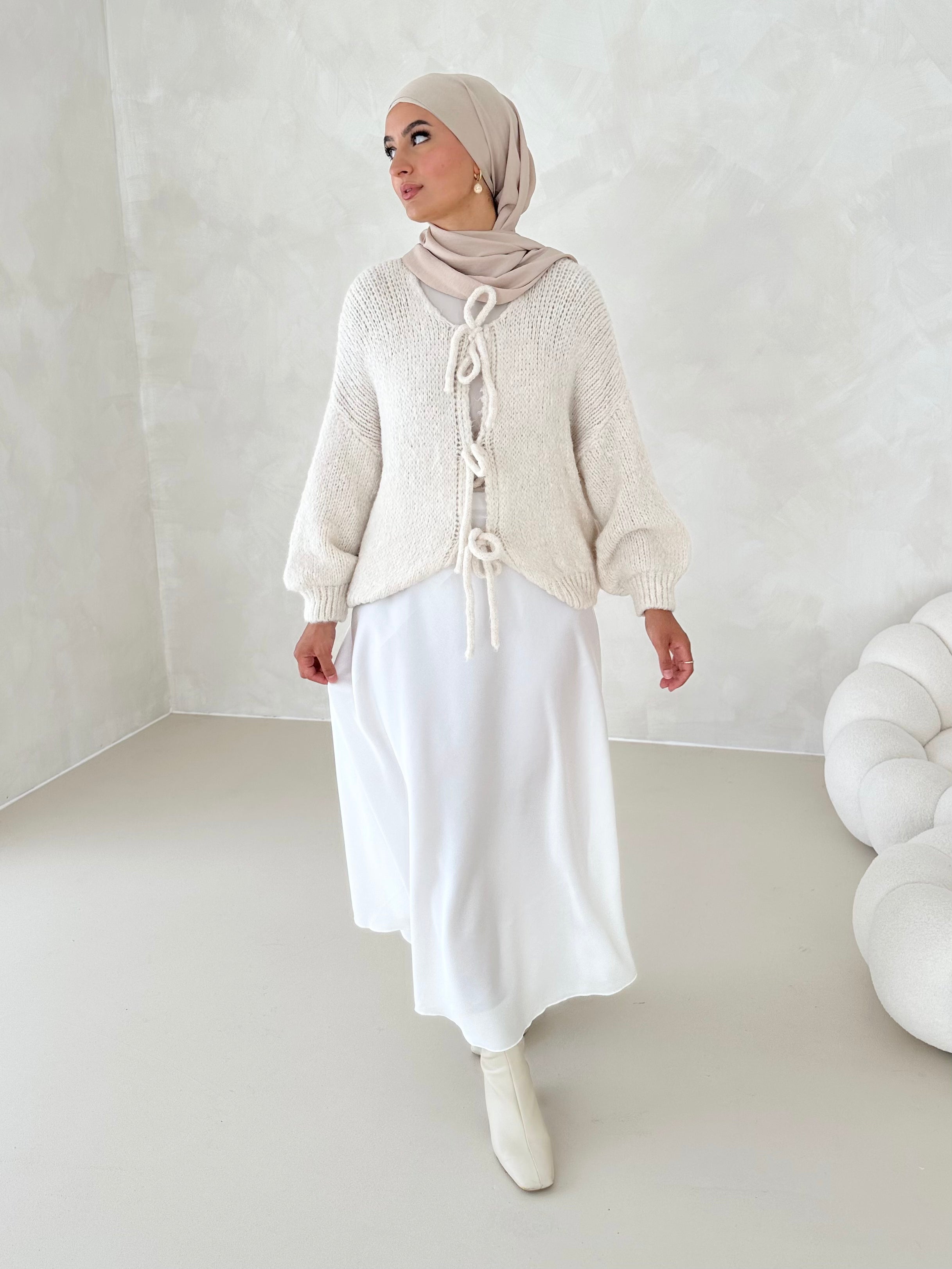 Jupe en satin Leya