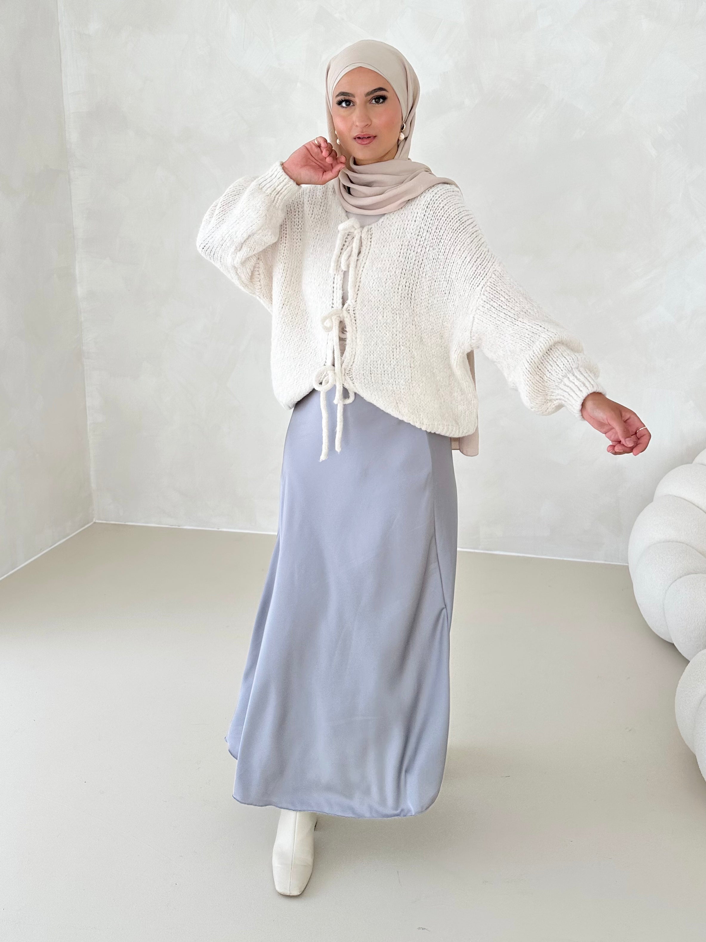 Jupe en satin Leya
