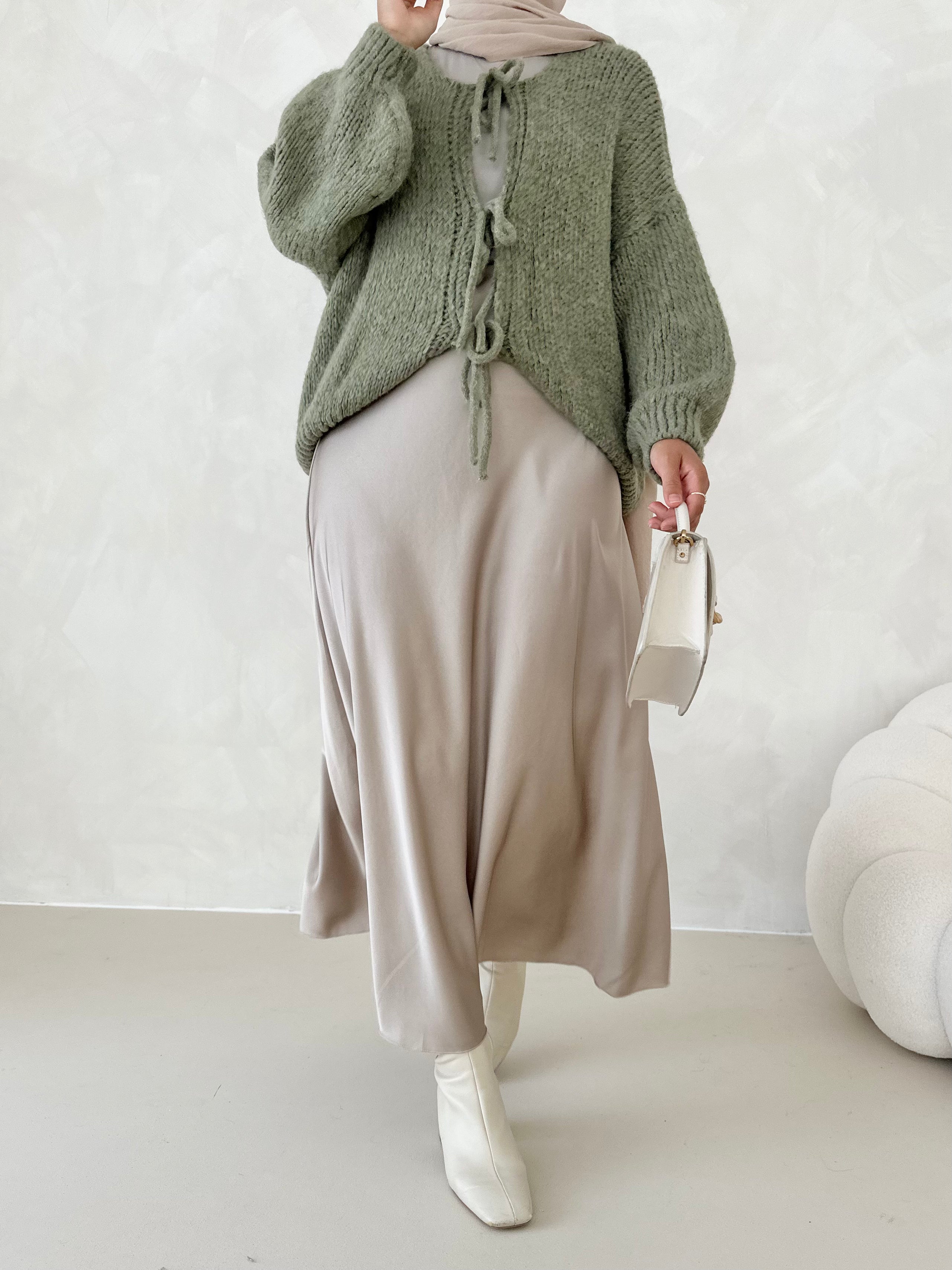 Jupe en satin Leya