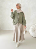 Jupe en satin Leya