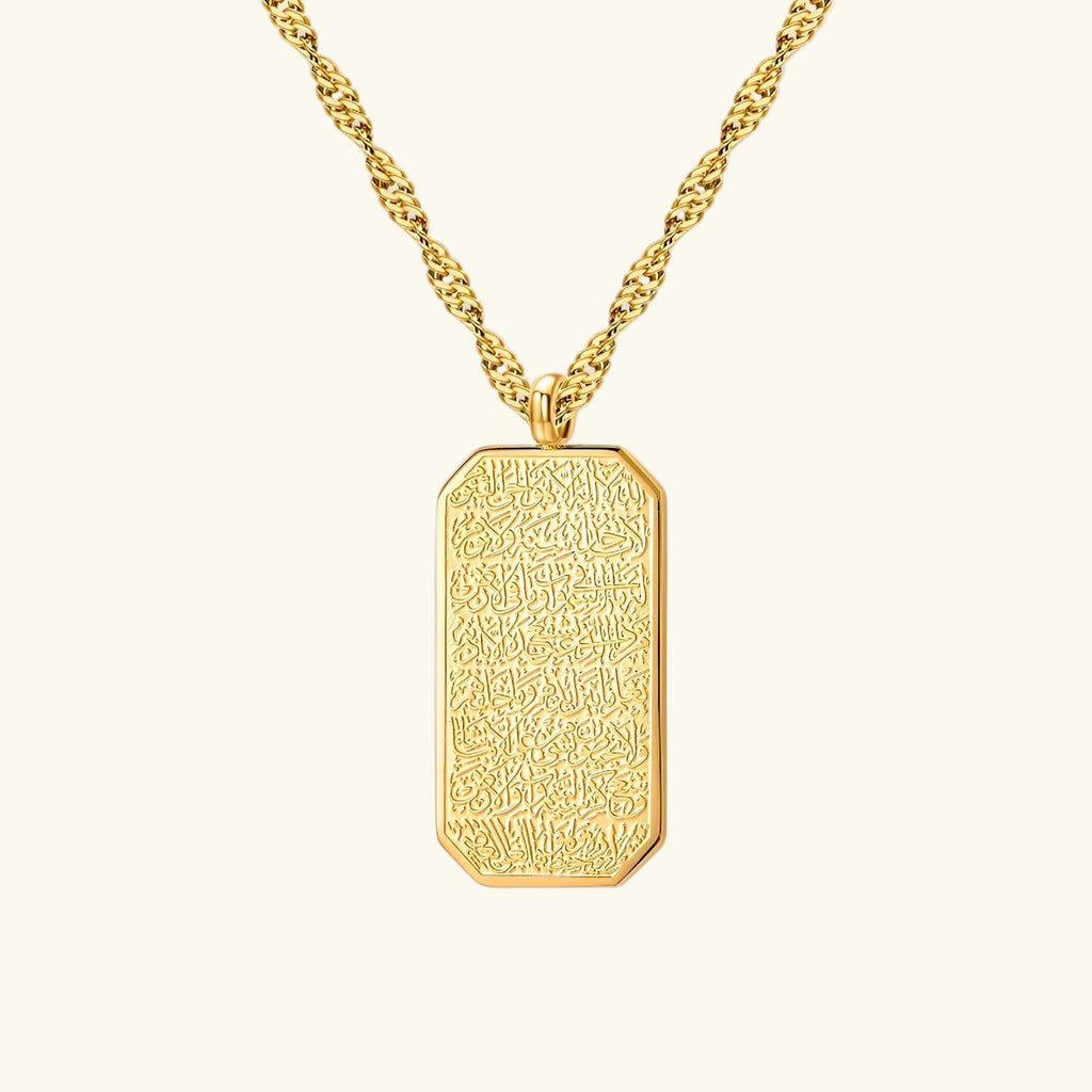 Collier d’étiquettes Ayatul Kursi