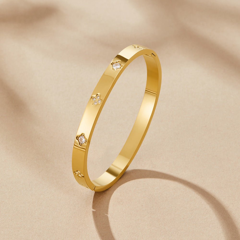 Bracelet trèfle d’or